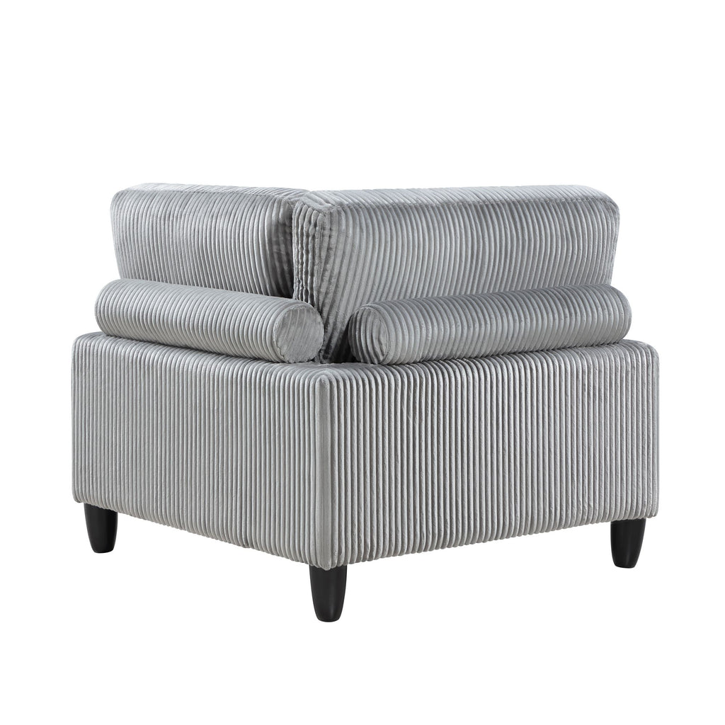 6-Piece Modular Sectional Set with Reversible Cushions and Pillows