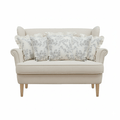 White and Gray Floral Ruffle Pillow Cover Set