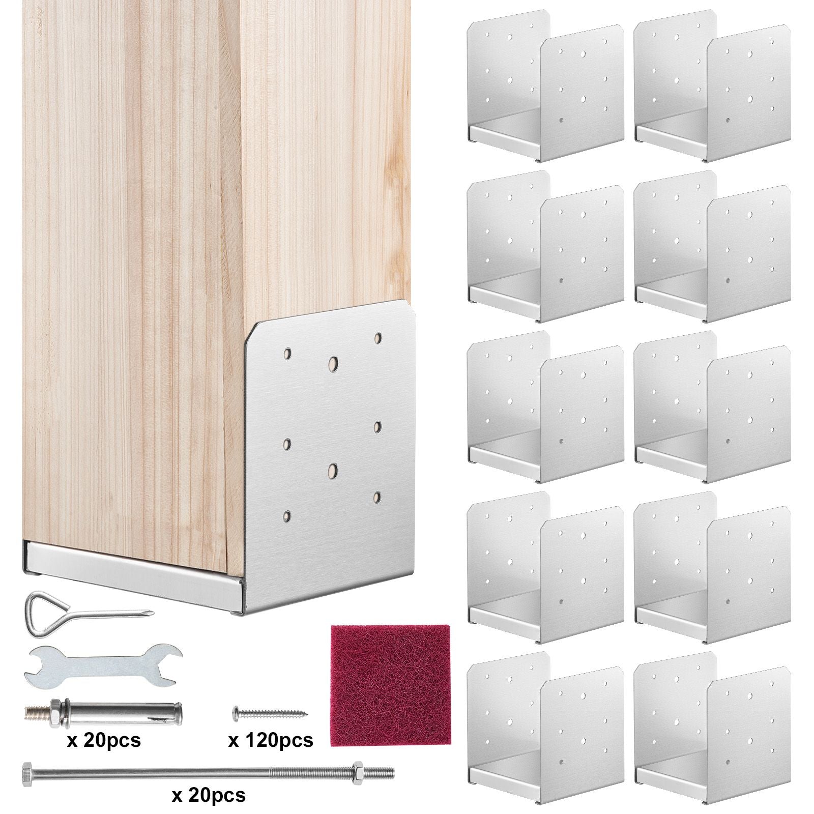 Adjustable Post Anchor Brackets for Deck and Porch Projects
