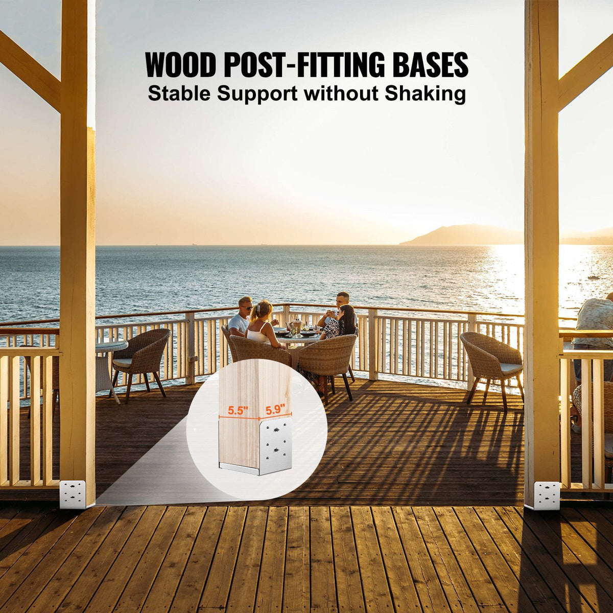 Adjustable Post Anchor Brackets for Deck and Porch Projects