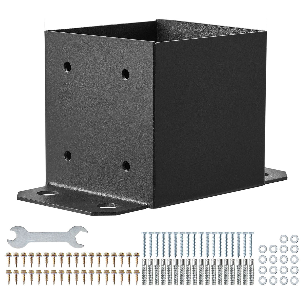 Full-Wrap Post Base Bracket Set for Deck and Pergola Supports