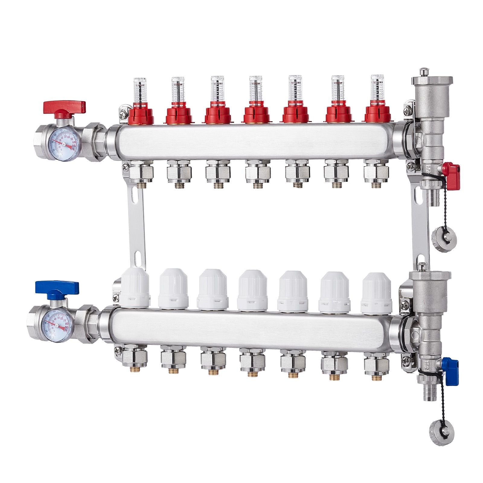Radiant Floor Heating Manifold Kit with Flow