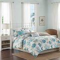 Aqua Coastal Seven-Piece Cal King Comforter Set