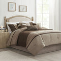 Brown Colorblock Comforter Set with Lodge Style