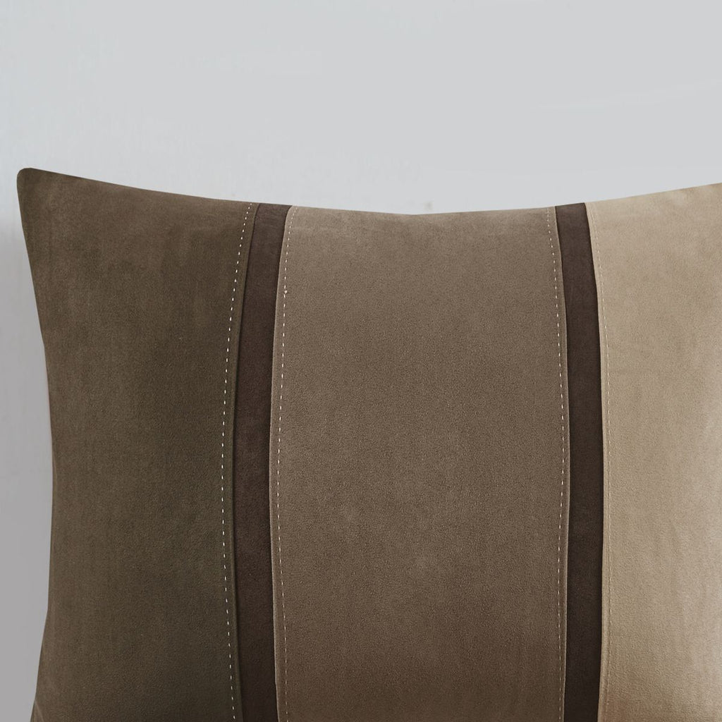 Brown Colorblock Comforter Set with Lodge Style