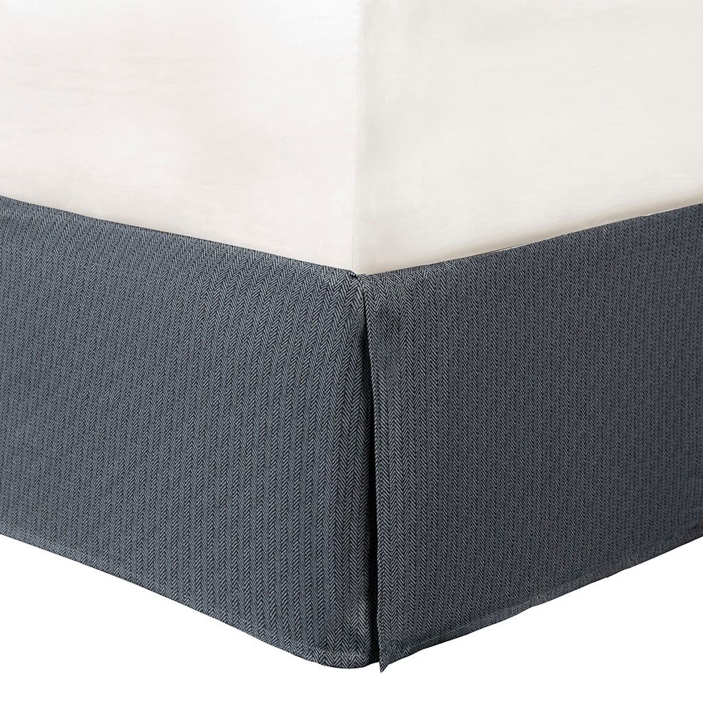 Grey Buffalo Plaid Herringbone Comforter Set
