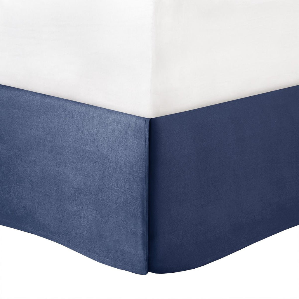 Navy and Gray Jacquard Comforter Ensemble