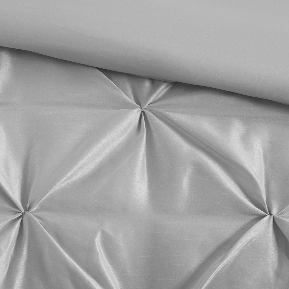Gray Tufted Seven-Piece Queen Comforter Set