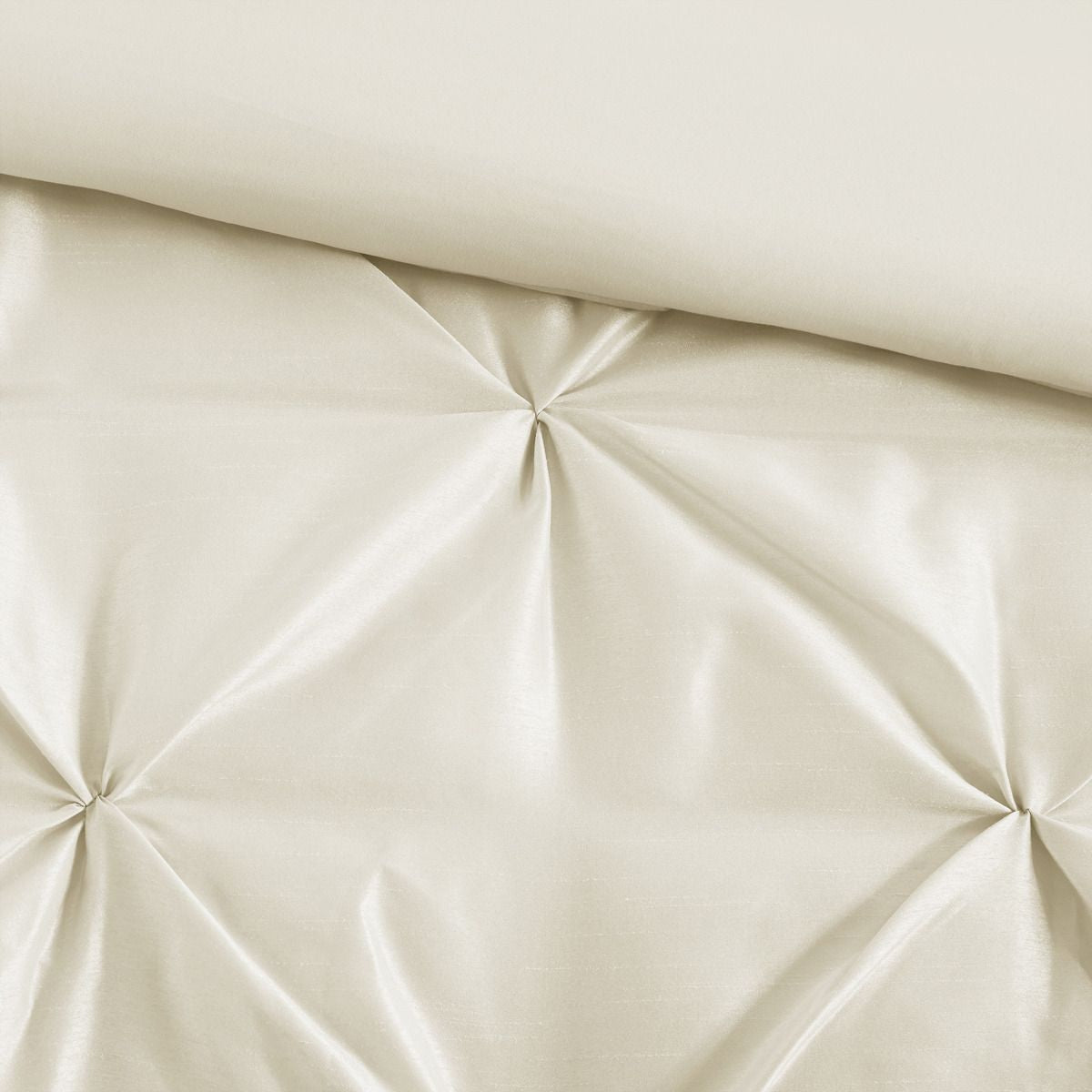 Ivory Tufted King Comforter Ensemble