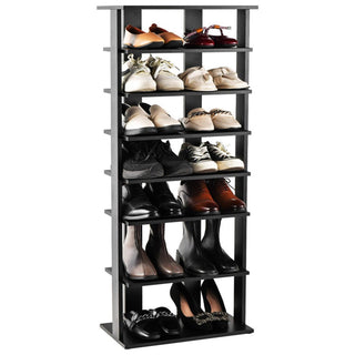 7-Tier Double-Row Shoe Rack with Adjustable Shelves for Entryway