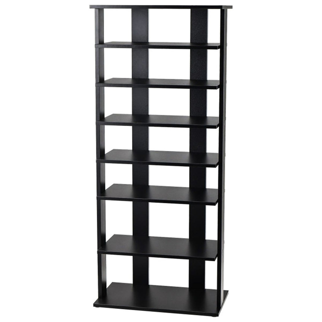7-Tier Double-Row Shoe Rack with Adjustable Shelves for Entryway