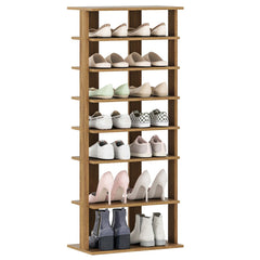 7-Tier Double-Row Shoe Rack with Adjustable Shelves - Keep Your Entryway Organized