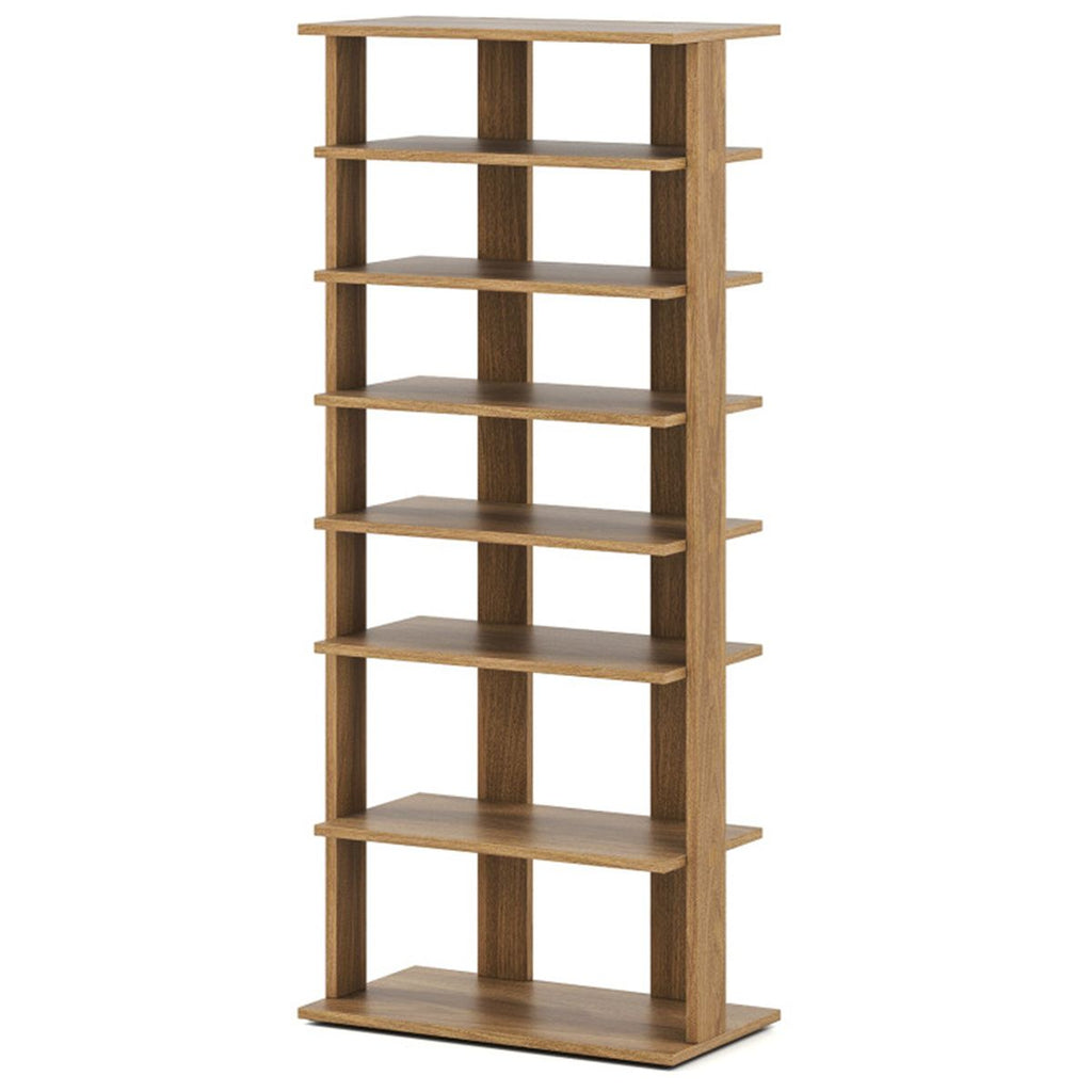 7-Tier Double-Row Shoe Rack with Adjustable Shelves - Keep Your Entryway Organized