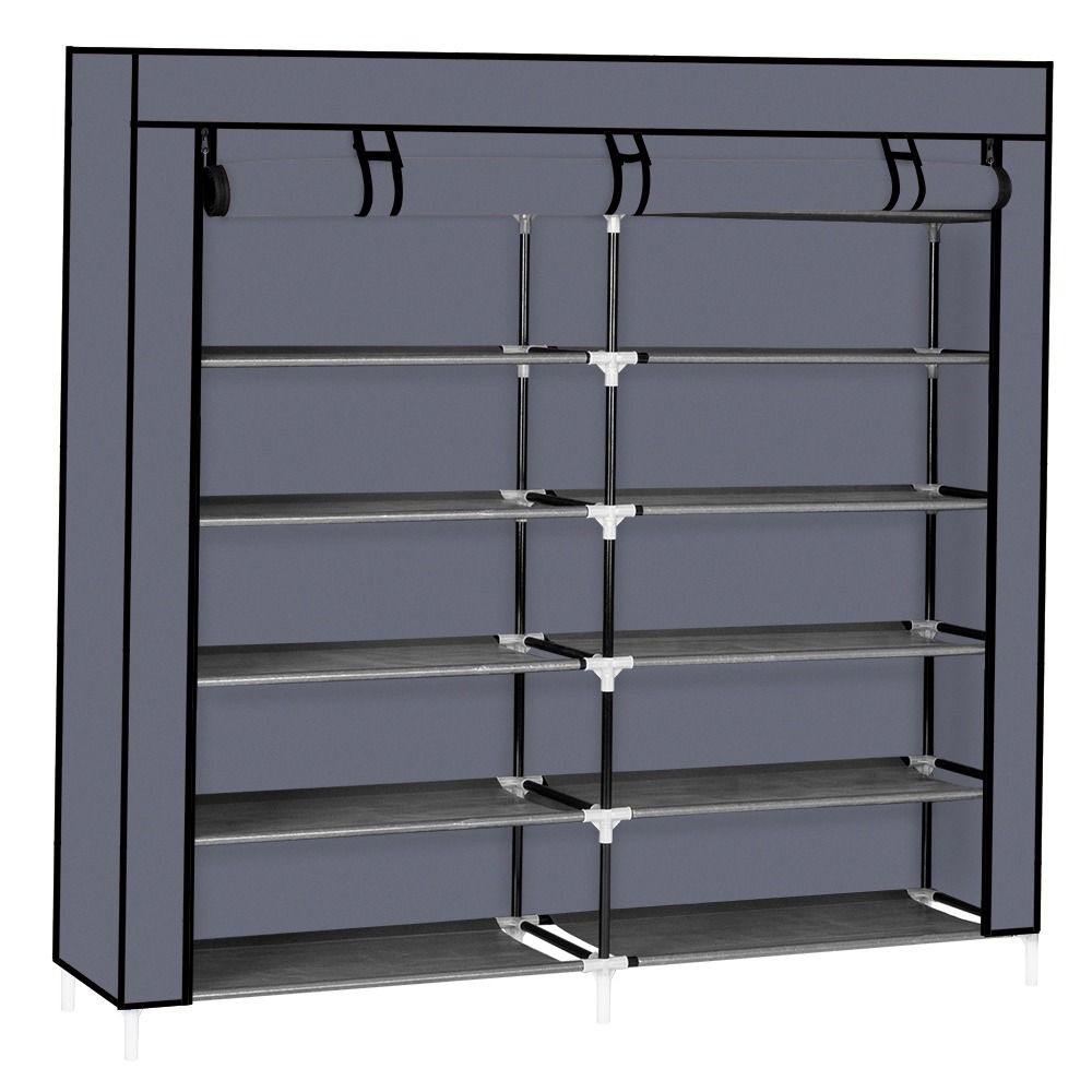 7-Tier Shoe Rack with Dustproof Cover – Holds 36 Pairs for Entryway, Closet, Hallway