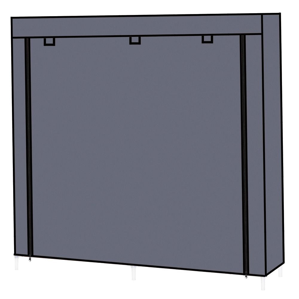 7-Tier Shoe Rack with Zippered Cover for Closet Organization
