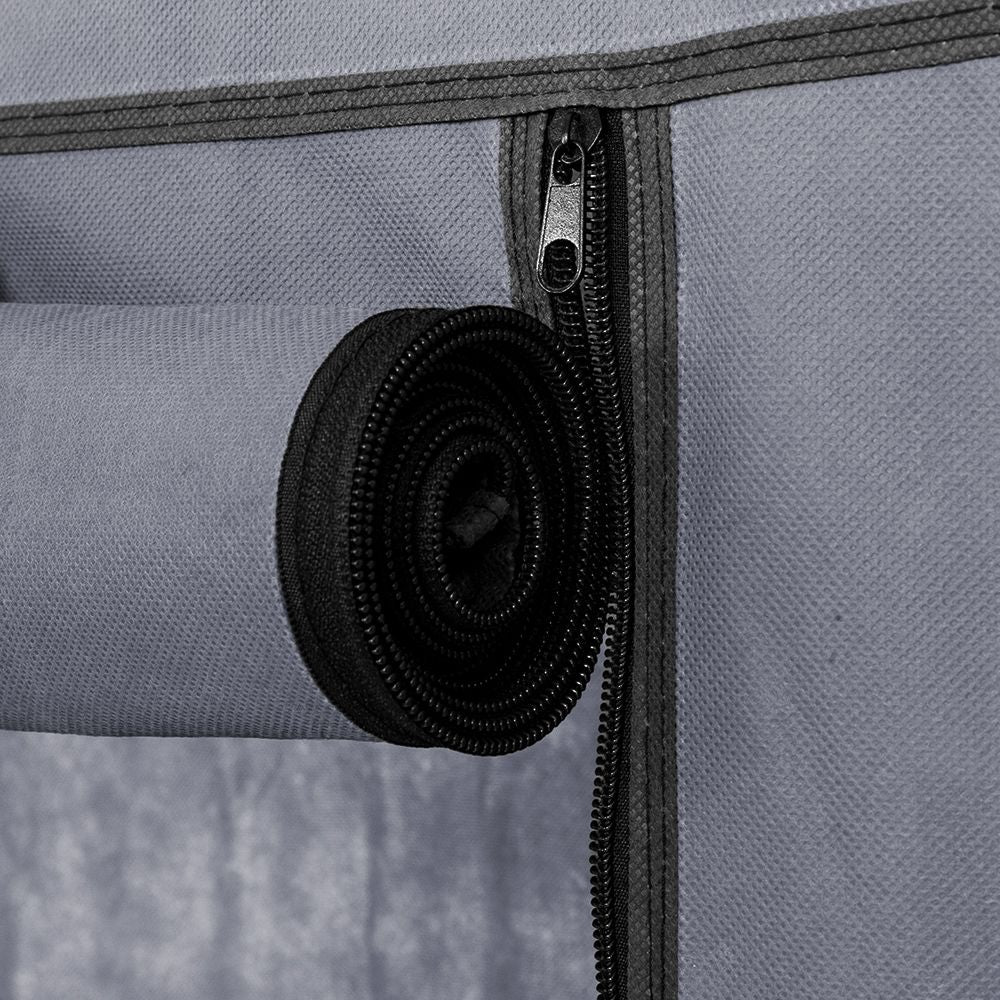 7-Tier Shoe Rack with Zippered Cover for Closet Organization