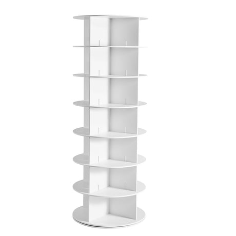 7-Tier Rotating Shoe Rack Tower with 360° Spinning Base
