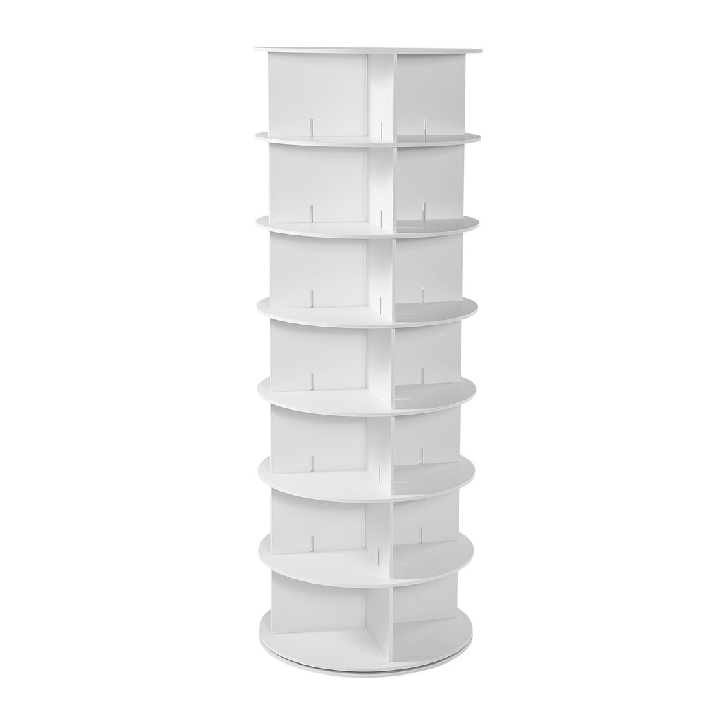 7-Tier Rotating Shoe Rack Tower with 360° Spinning Base