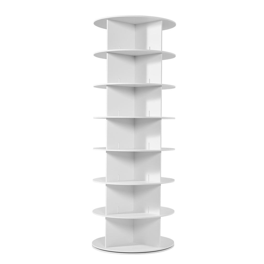 7-Tier Rotating Shoe Rack Tower with 360° Spinning Base