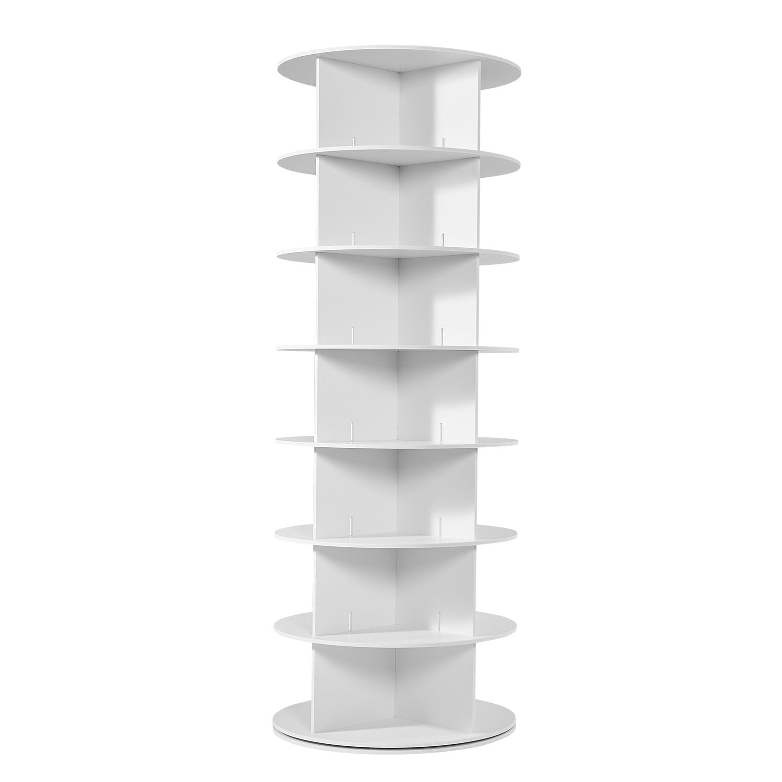 7-Tier Rotating Shoe Rack Tower with 360° Spinning Base