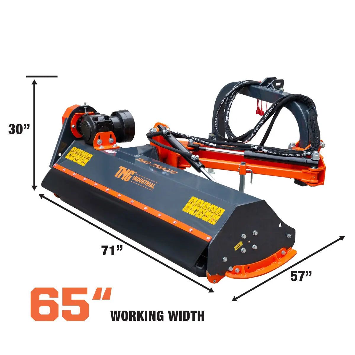 TMG-TFMO70 Offset Ditch Bank Flail Mower