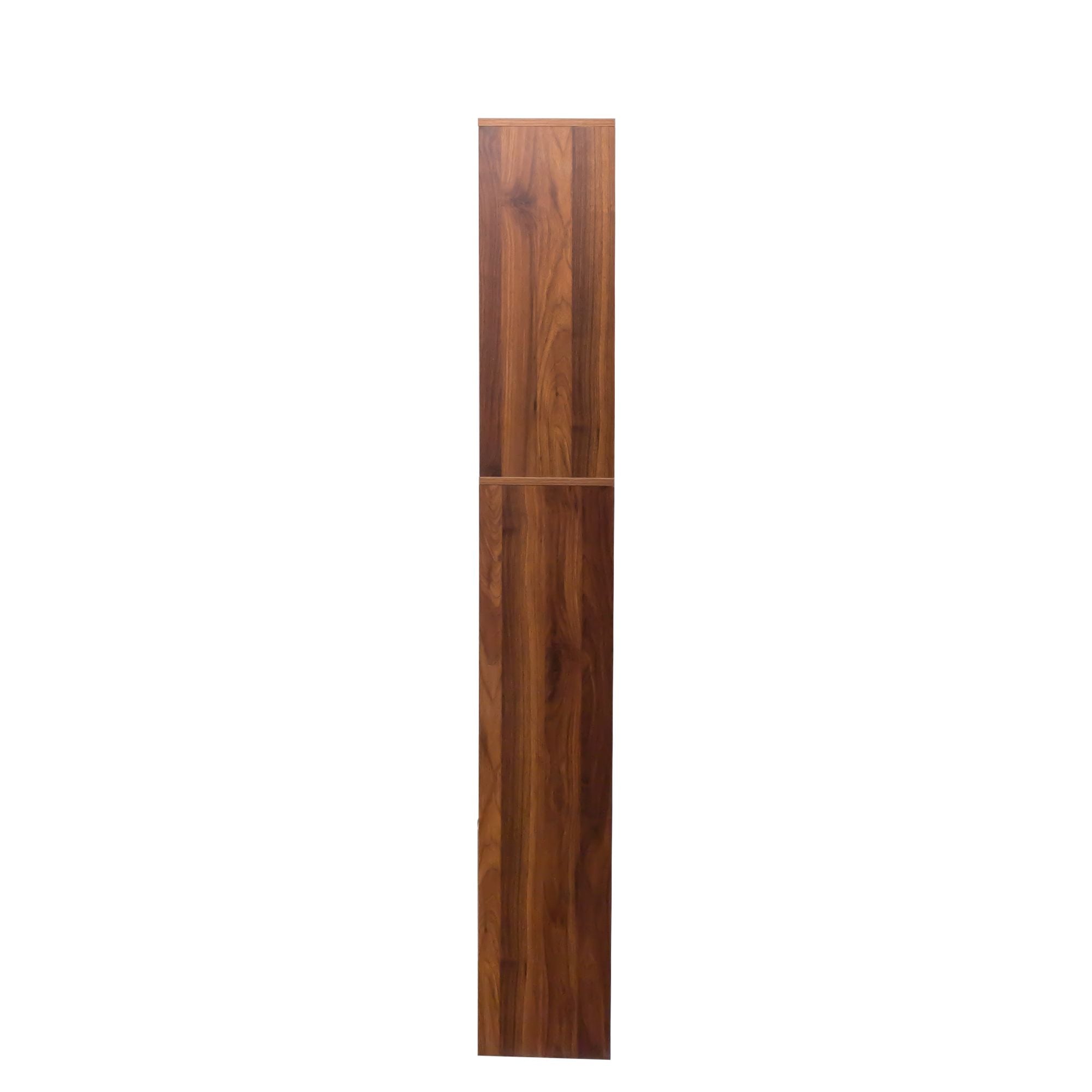 Tall Bookshelf with 10 Cubes and 2-Door Cabinet for Versatile Storage