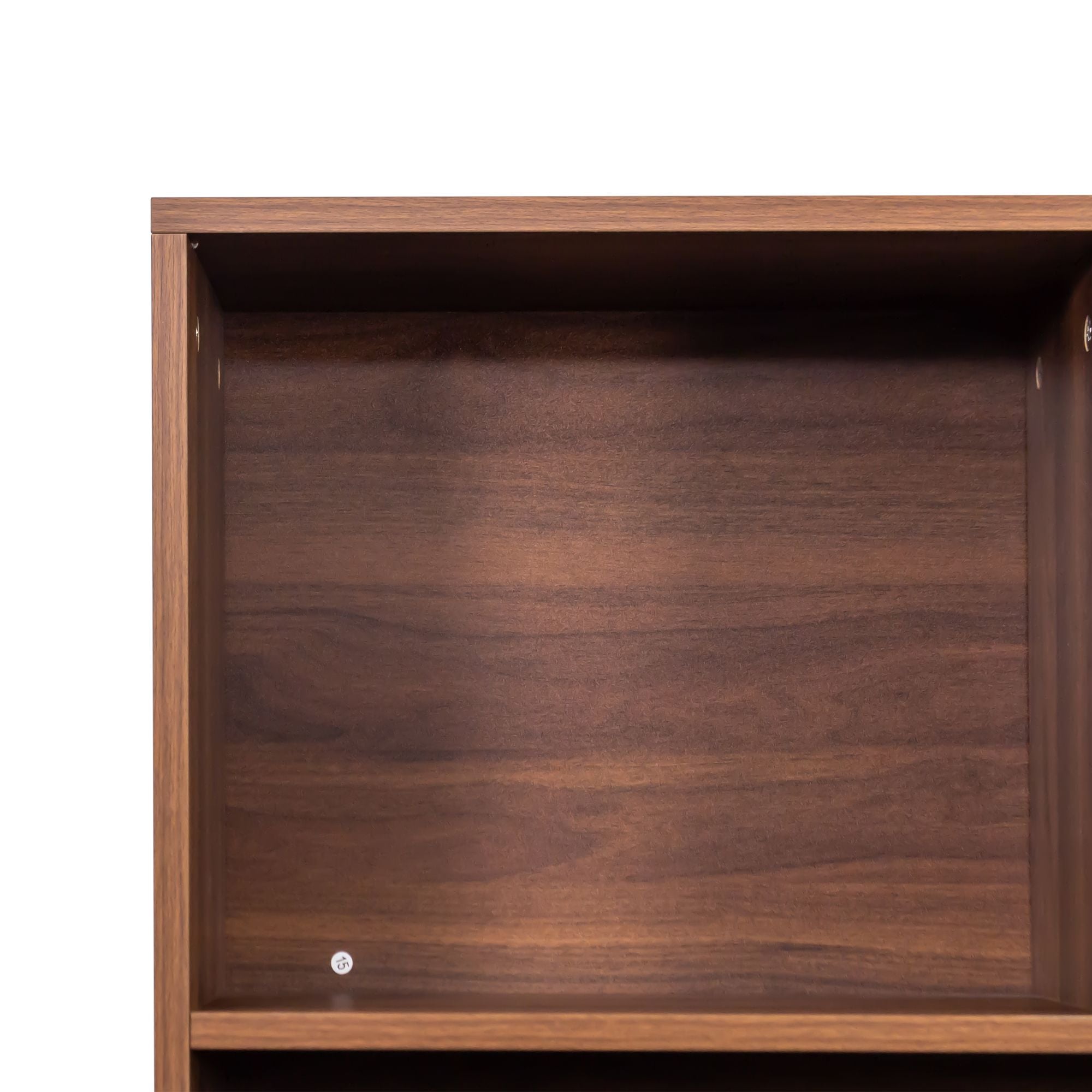 Tall Bookshelf with 10 Cubes and 2-Door Cabinet for Versatile Storage
