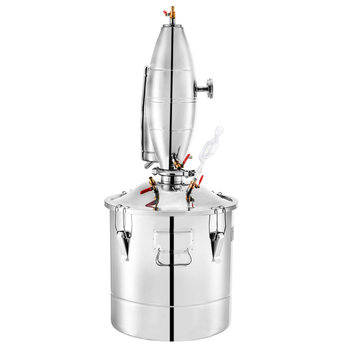 70L 18.5Gal Water Alcohol Distiller – 304 Stainless Steel Home Wine Making Kit with Thermometer