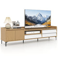 Entertainment Center with Drawers and Cable Management