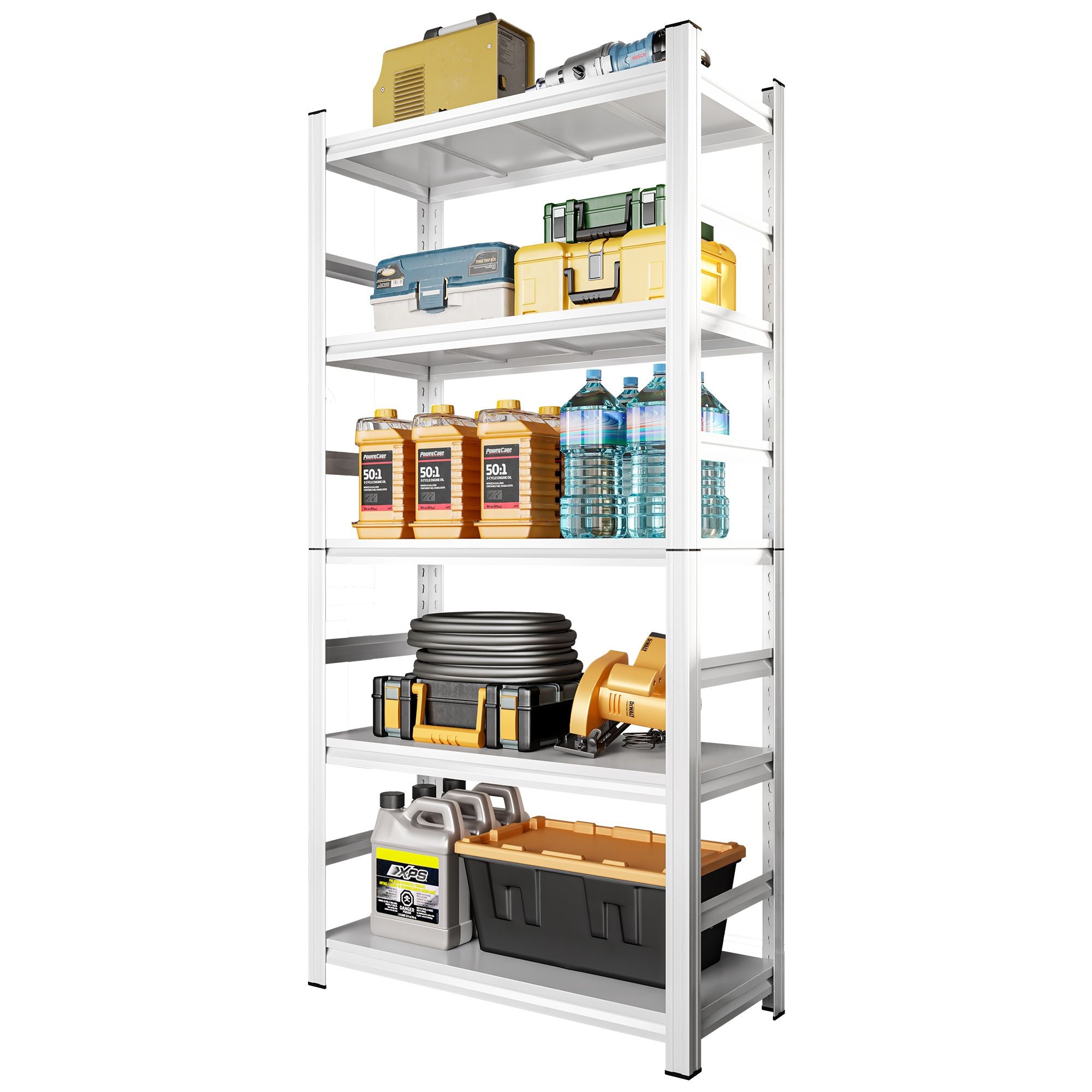 Organize Your Home with an Adjustable Open-Back Shelf Rack