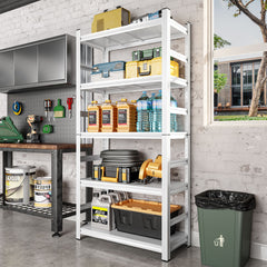 Organize Your Home with an Adjustable Open-Back Shelf Rack