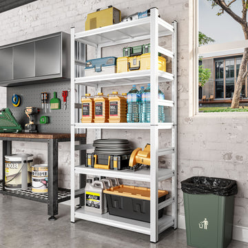 Organize Your Home with an Adjustable Open-Back Shelf Rack