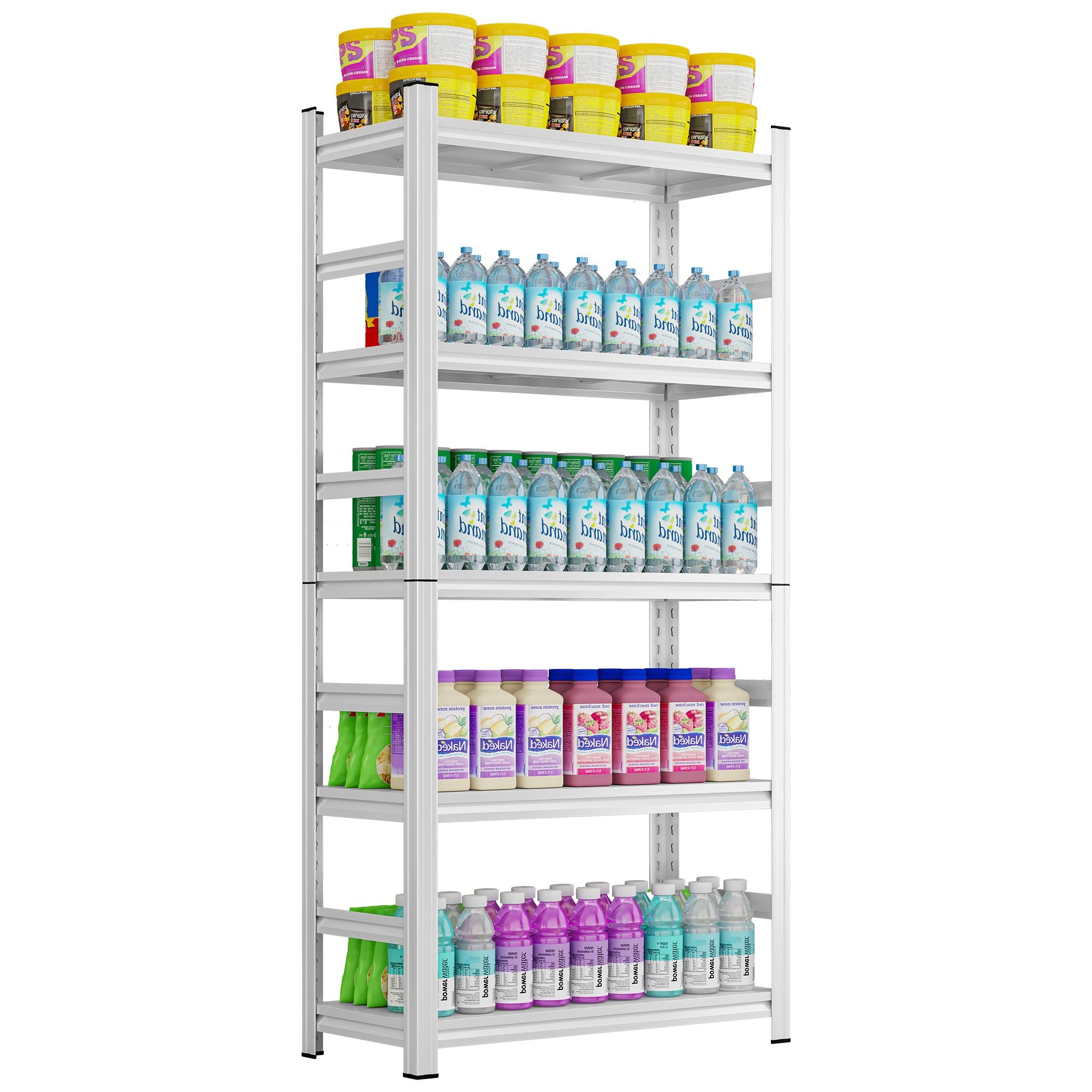 Organize Your Home with an Adjustable Open-Back Shelf Rack