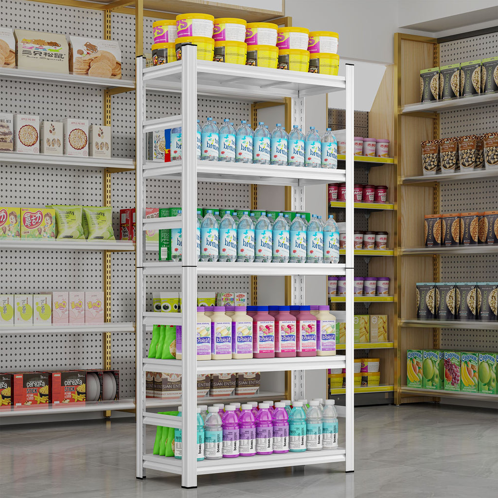 Organize Your Home with an Adjustable Open-Back Shelf Rack