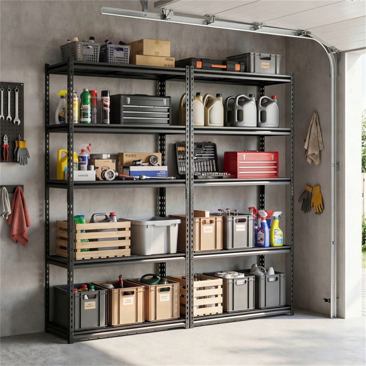 Expandable Adjustable-Tier Storage Shelving