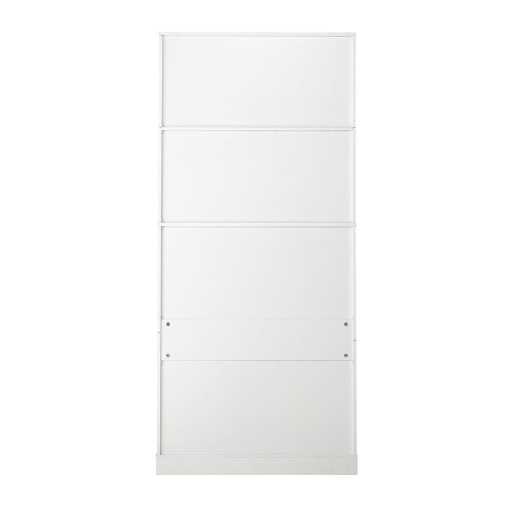 Fluted Freestanding Pantry with Drawers and Door Shelves