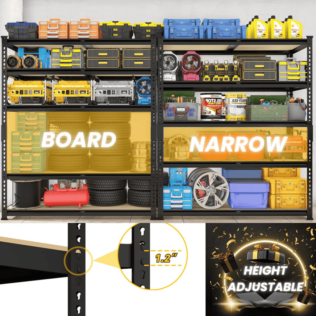 TidyCabinet Premium practical Storage Shelves for Garage and Pantry
