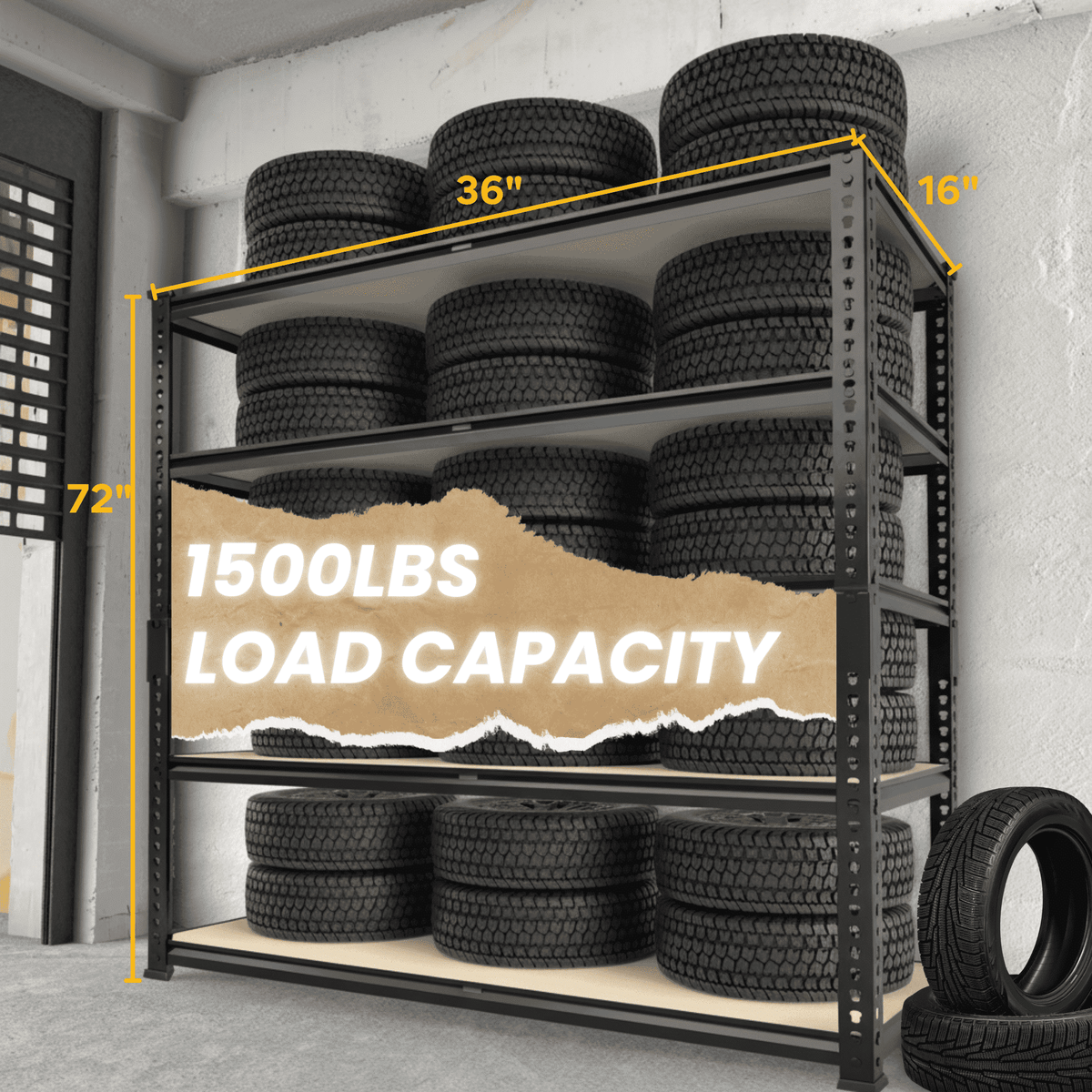 TidyCabinet Premium practical Storage Shelves for Garage and Pantry