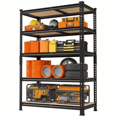Five-Tier Shelving for Flexible Household Storage