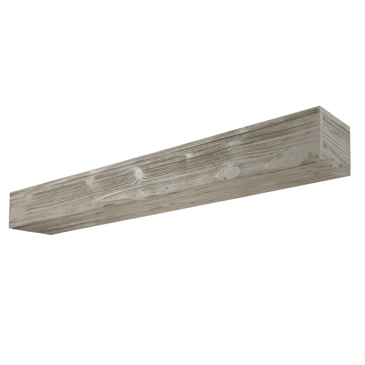 Rustic Floating Fireplace Mantel with Concealed Mounting