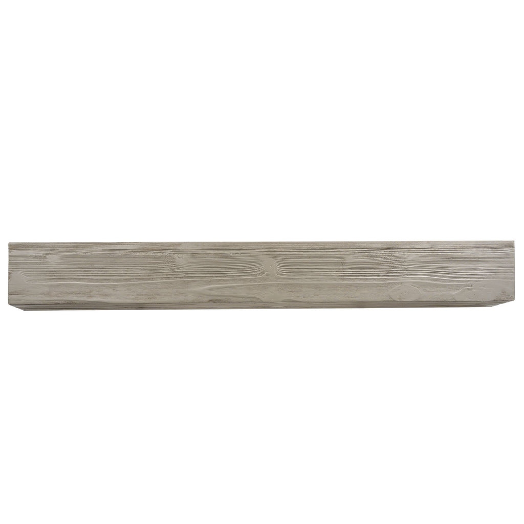 Rustic Floating Fireplace Mantel with Concealed Mounting