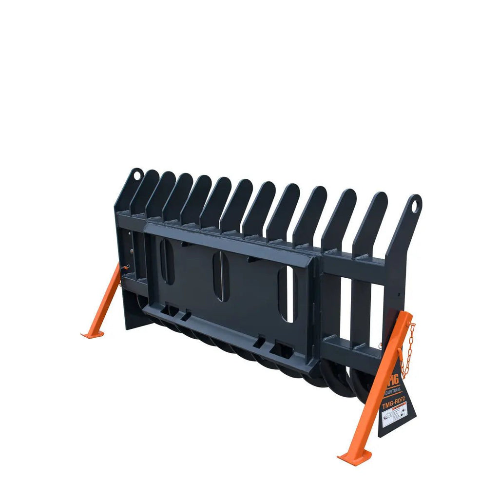TMG-SDR72 Skid Steer Root Debris Rake