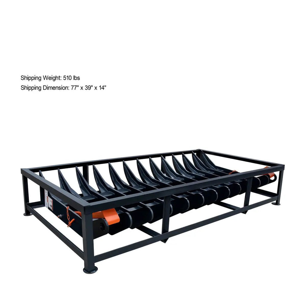TMG-SDR72 Skid Steer Root Debris Rake