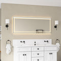Front- and Backlit LED Vanity Mirror with Anti-Fog Control