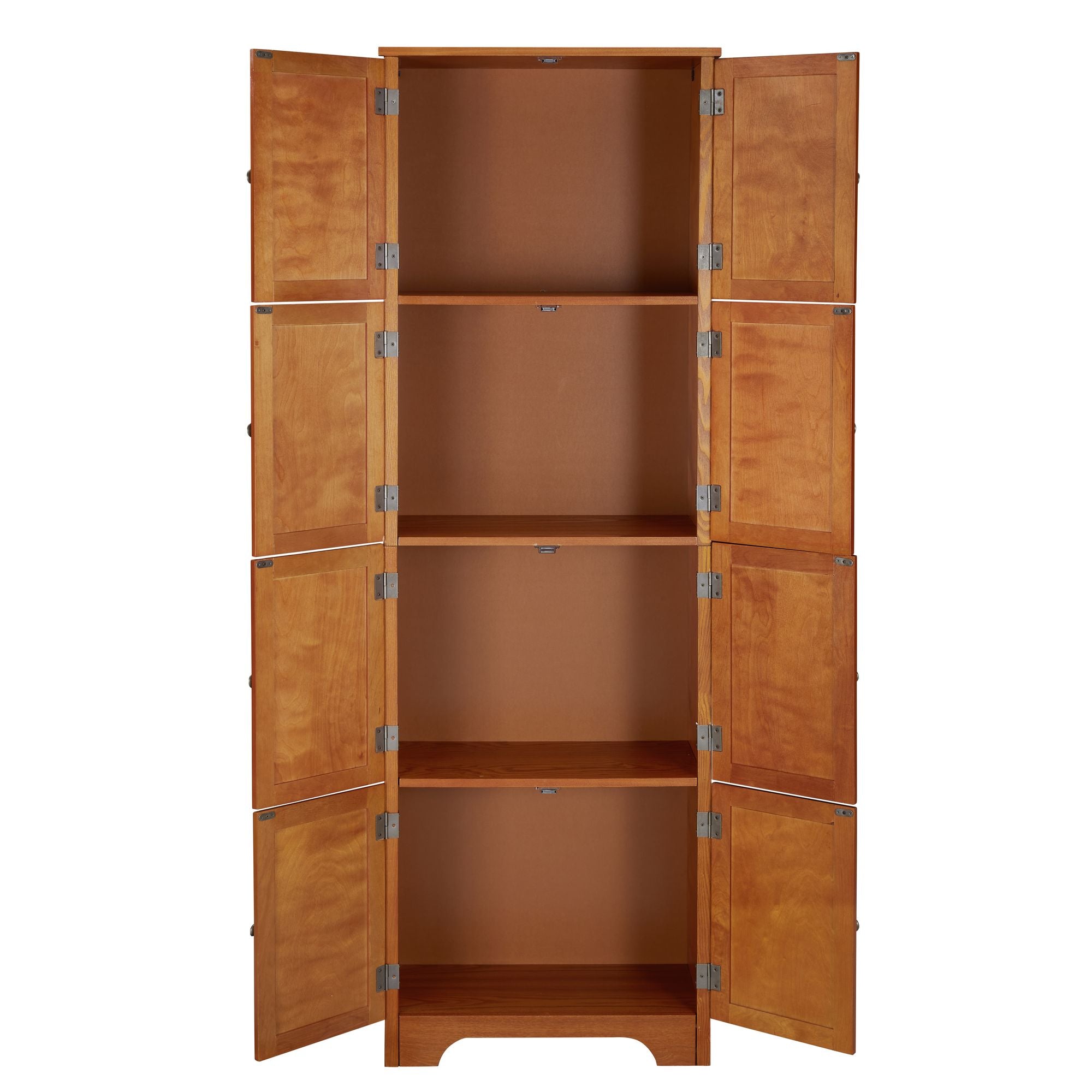 Contemporary Tall Storage Cabinet with 4 Compartments and Elegant Design