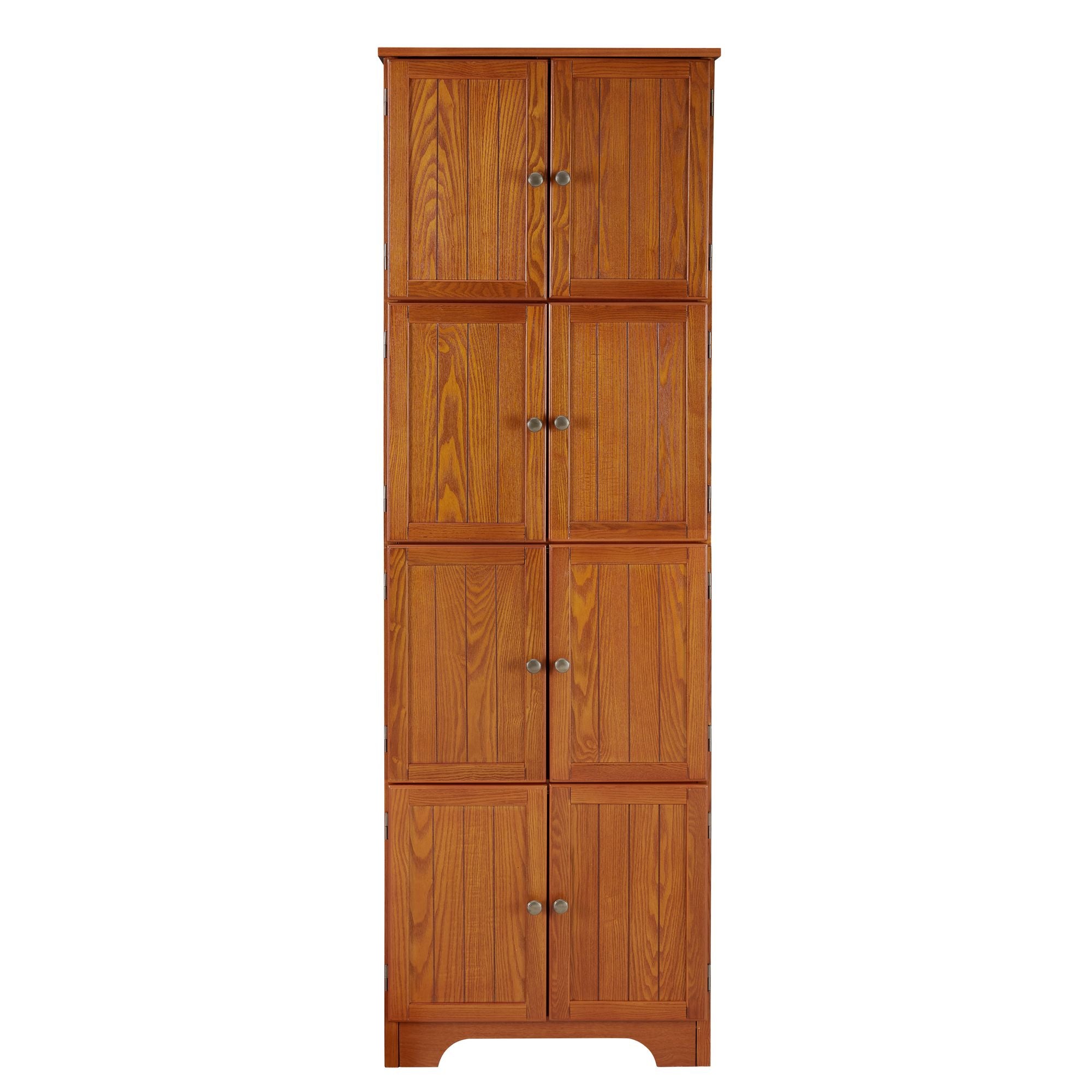 Contemporary Tall Storage Cabinet with 4 Compartments and Elegant Design