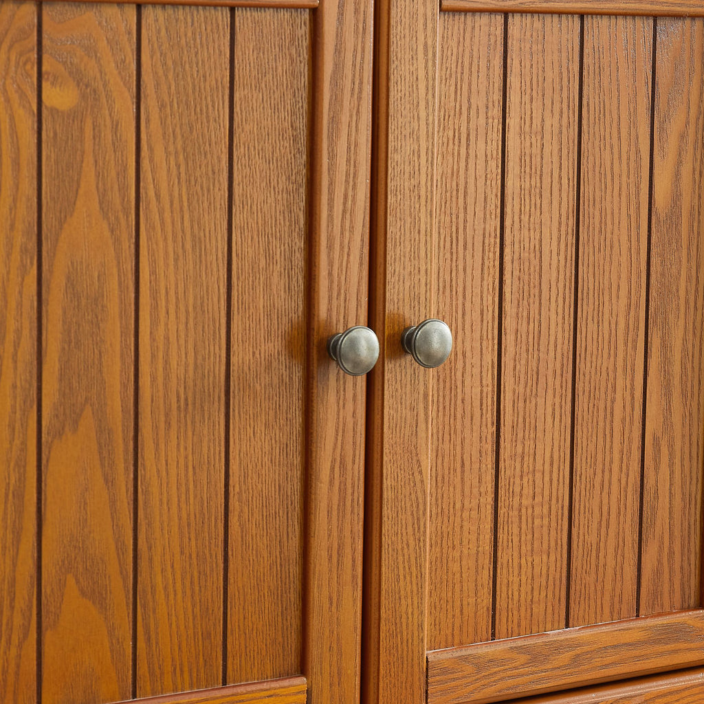 Contemporary Tall Storage Cabinet with 4 Compartments and Elegant Design