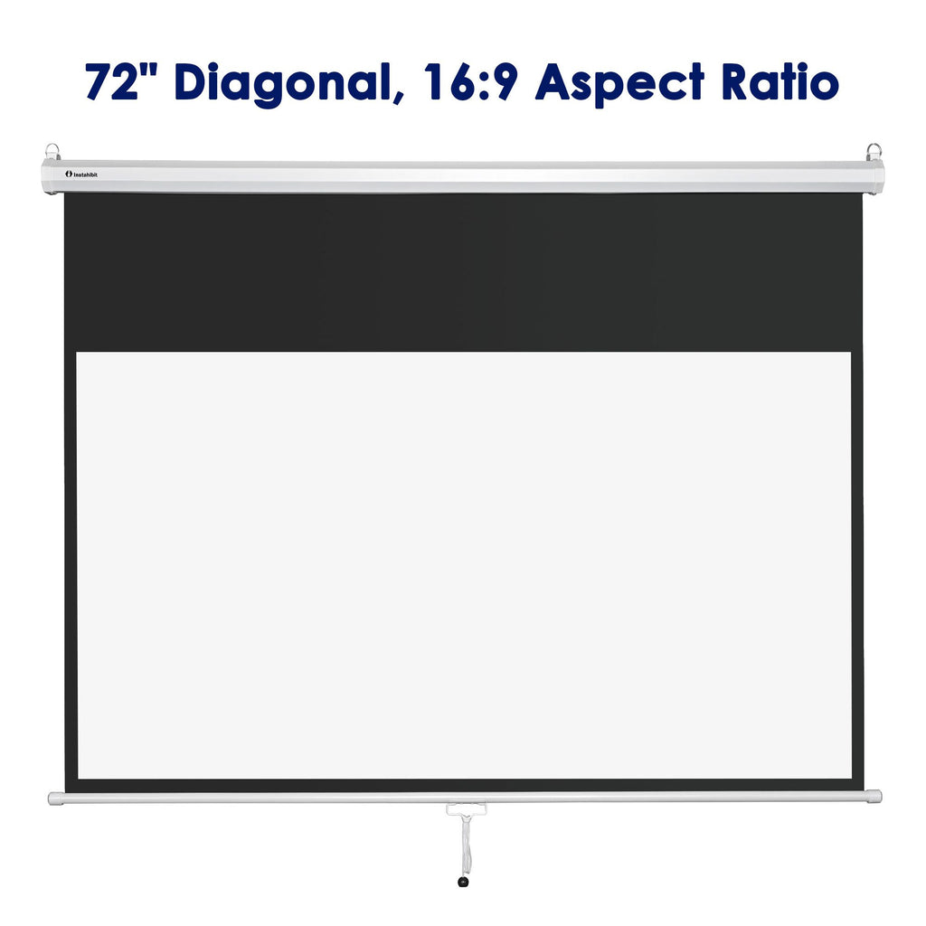 Manual Pull-Down Projection Screen with Height Lock