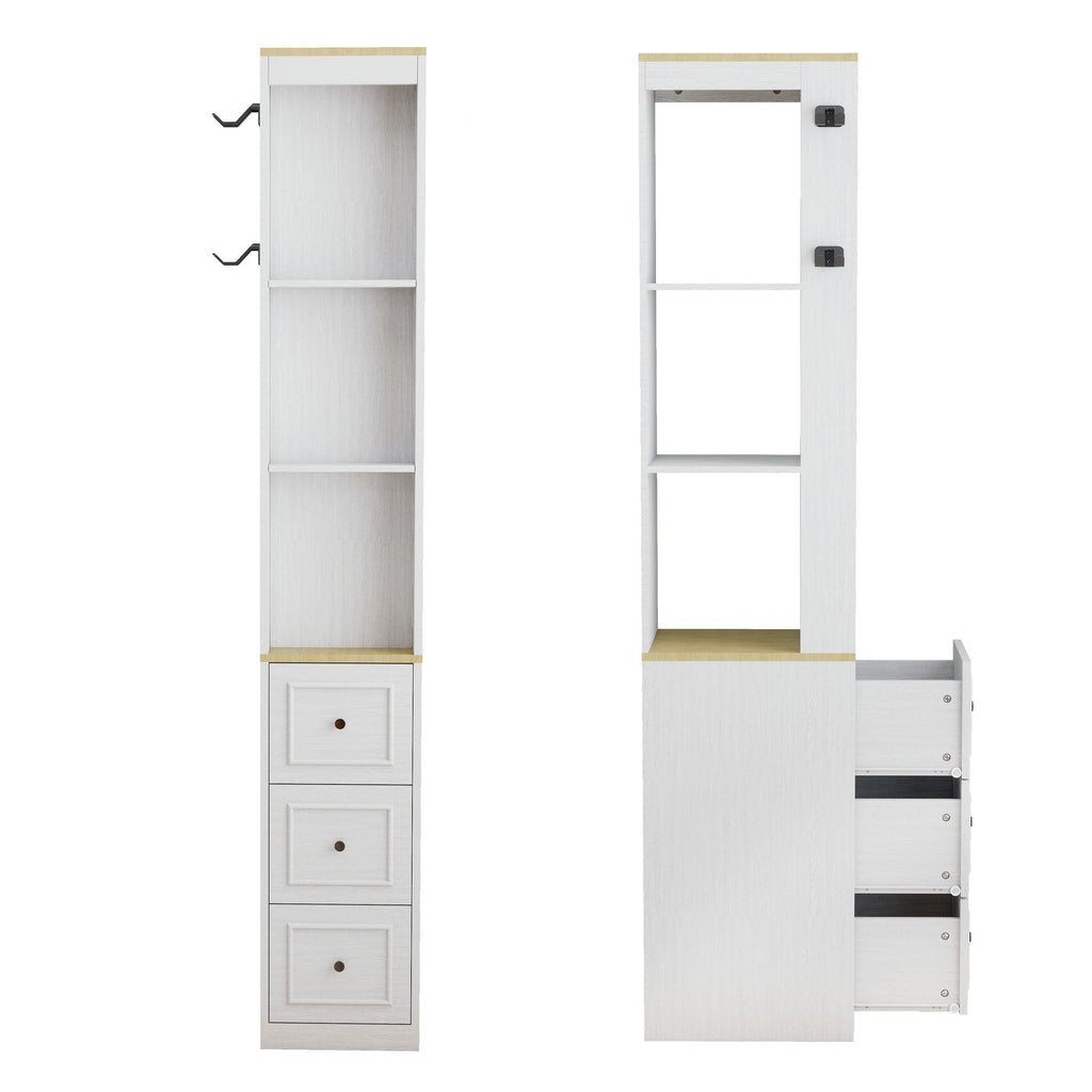 Tall Slim Media and Display Storage Cabinet