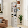 Tall Slim Media and Display Storage Cabinet